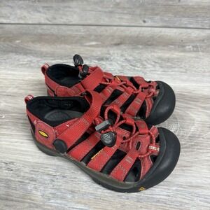Keen Newport‎ H2 Big Kids Size 12 Red Gargoyle Waterproof Hiking Sandal